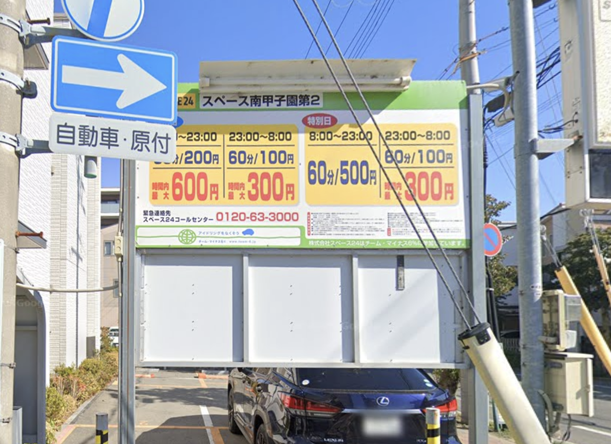 南甲子園第2 パークダイレクト 駐車場